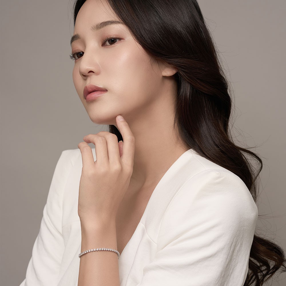 모이사나이트 다이아몬드 테니스 팔찌 3발 2.5mm (중) 요약정보 및 구매