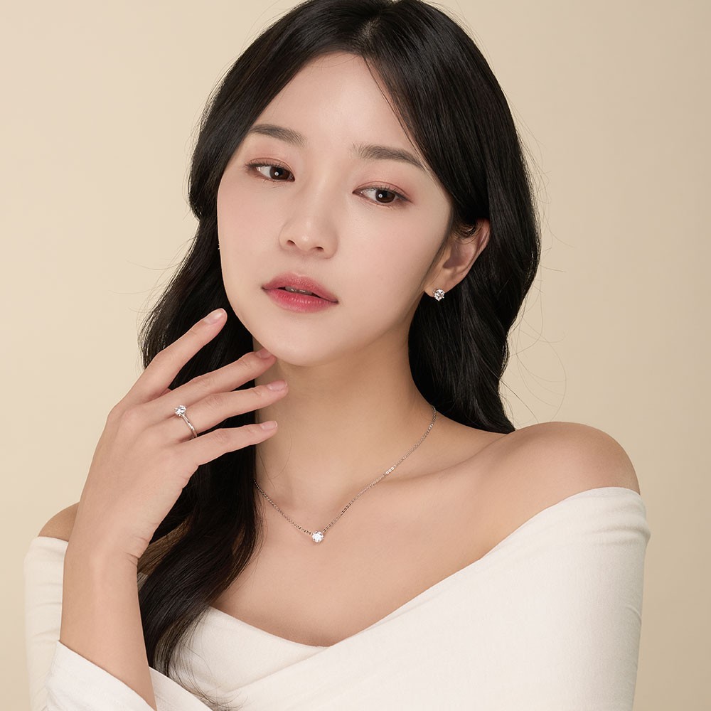 1캐럿 랩 다이아몬드 귀걸이 6프롱 요약정보 및 구매