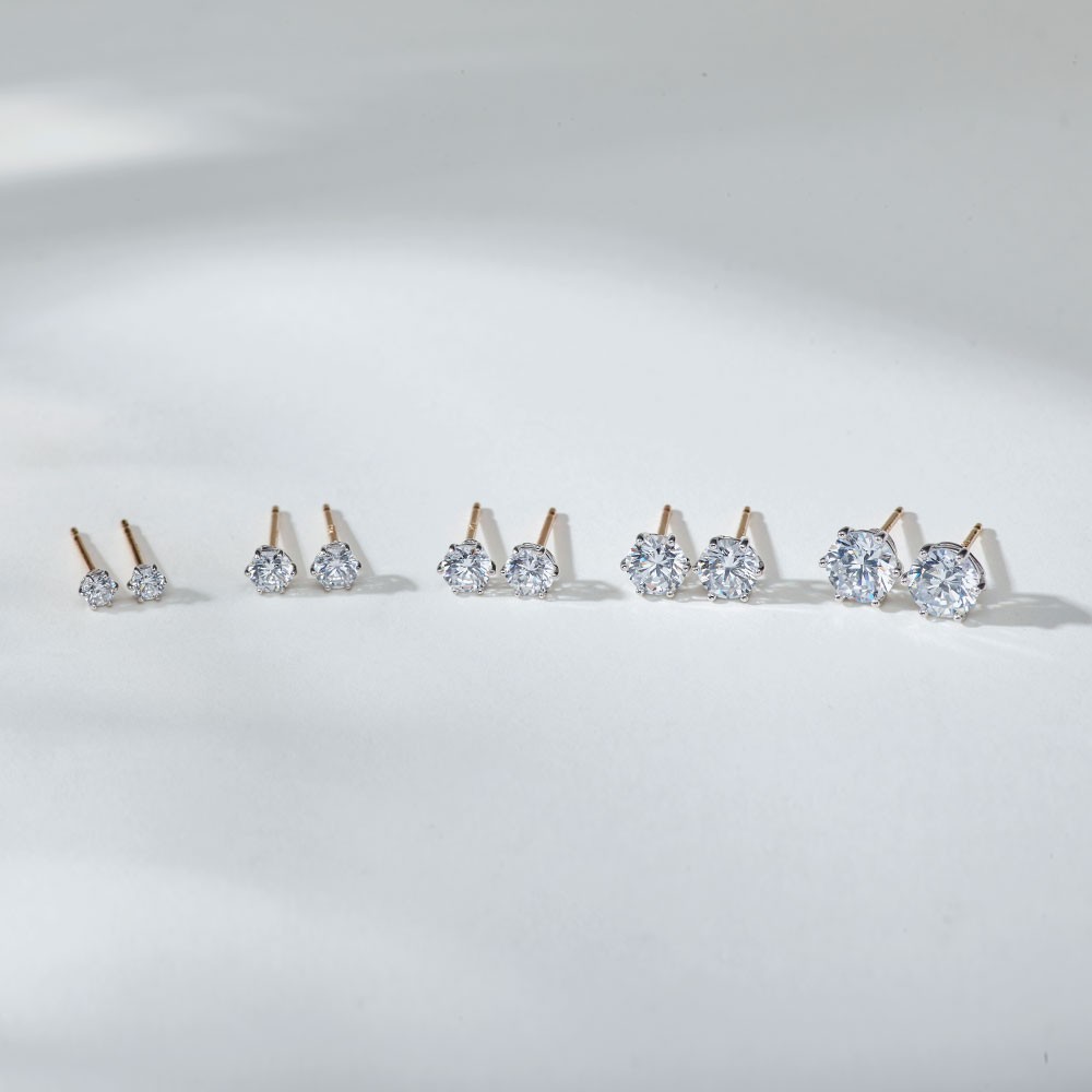 5부 랩 다이아몬드 귀걸이 6프롱 요약정보 및 구매