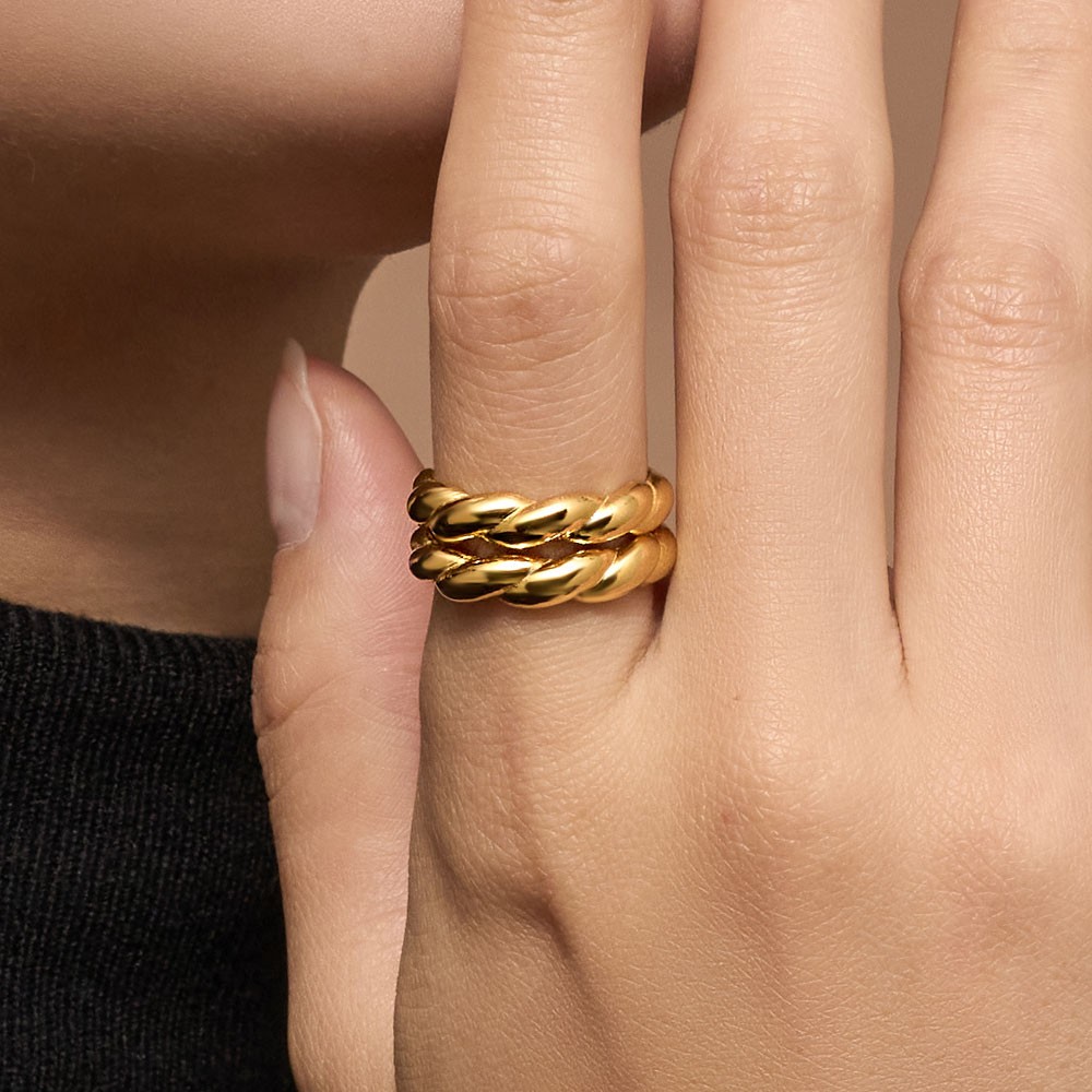 크루아상 쌍가락지 반지 요약정보 및 구매