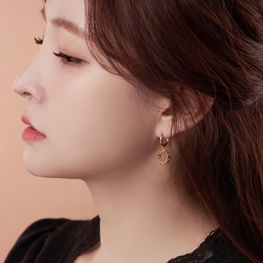 로마자 라운드 원터치 귀걸이 요약정보 및 구매