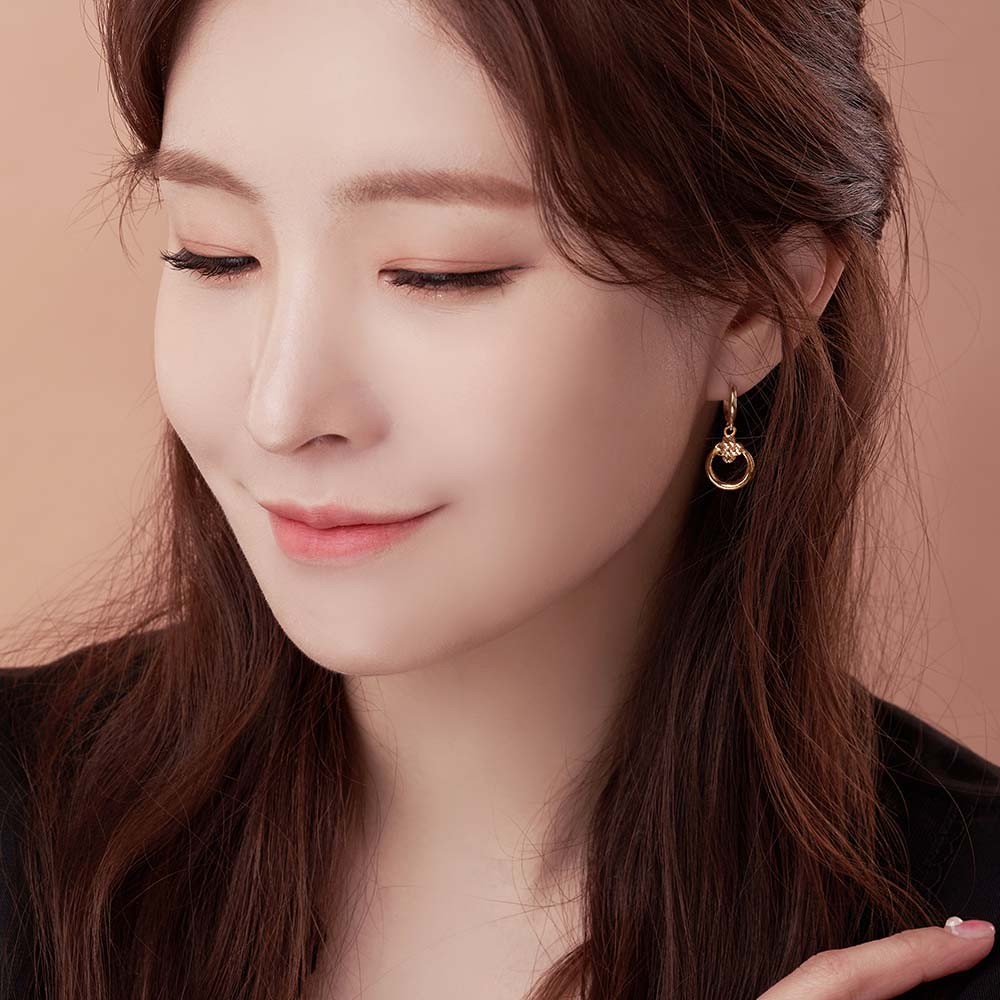 플라워 라운드 원터치 귀걸이 요약정보 및 구매