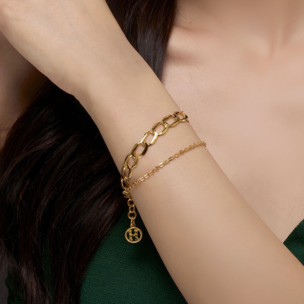 H 코인 두줄 체인 팔찌 요약정보 및 구매