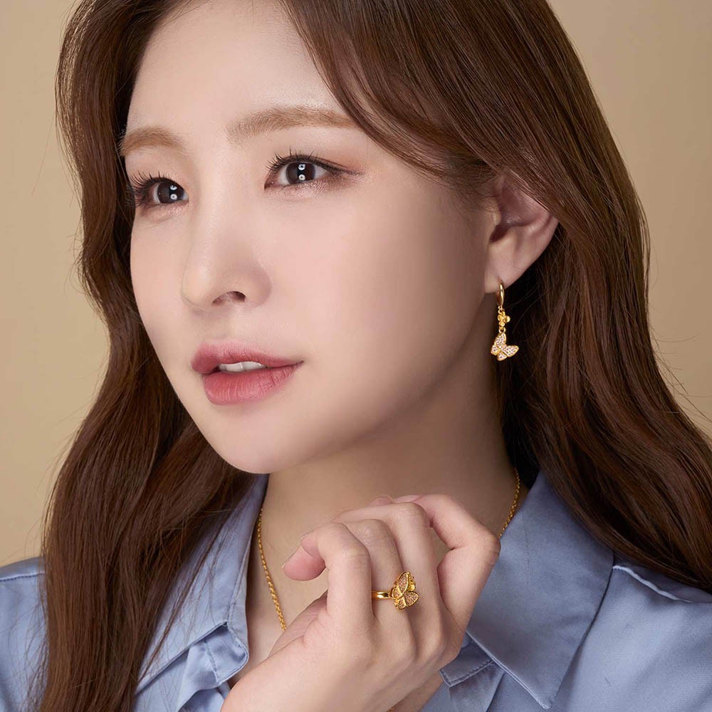 나비 꽃 큐빅 반지 요약정보 및 구매