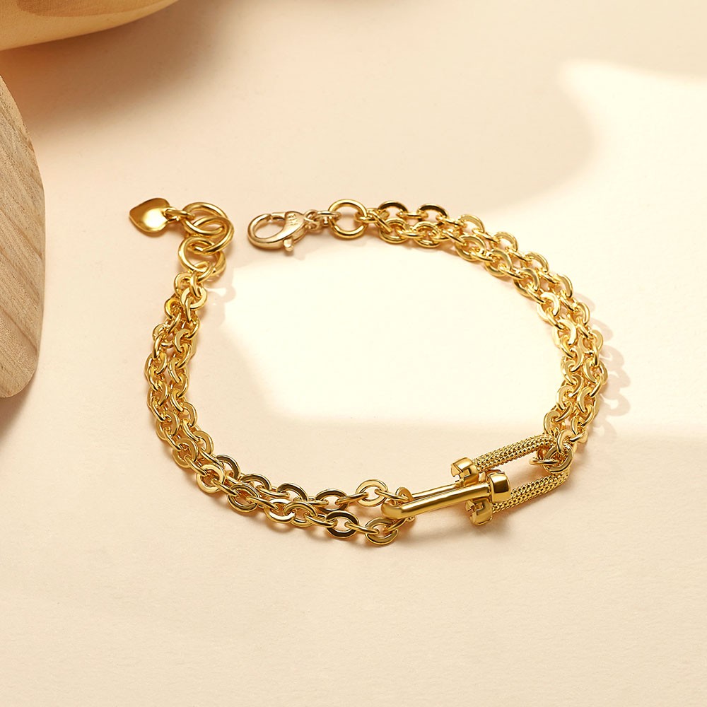 더블 클립 체인 팔찌 요약정보 및 구매