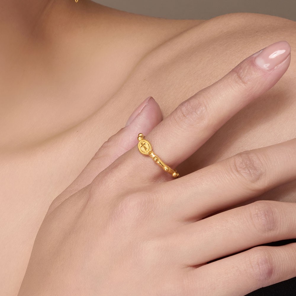 십자가 포인트 볼 라인 반지 요약정보 및 구매