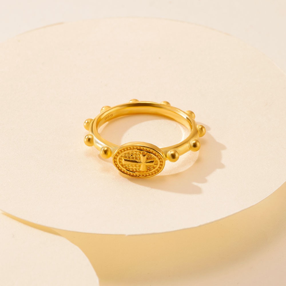 십자가 포인트 볼 라인 반지 요약정보 및 구매