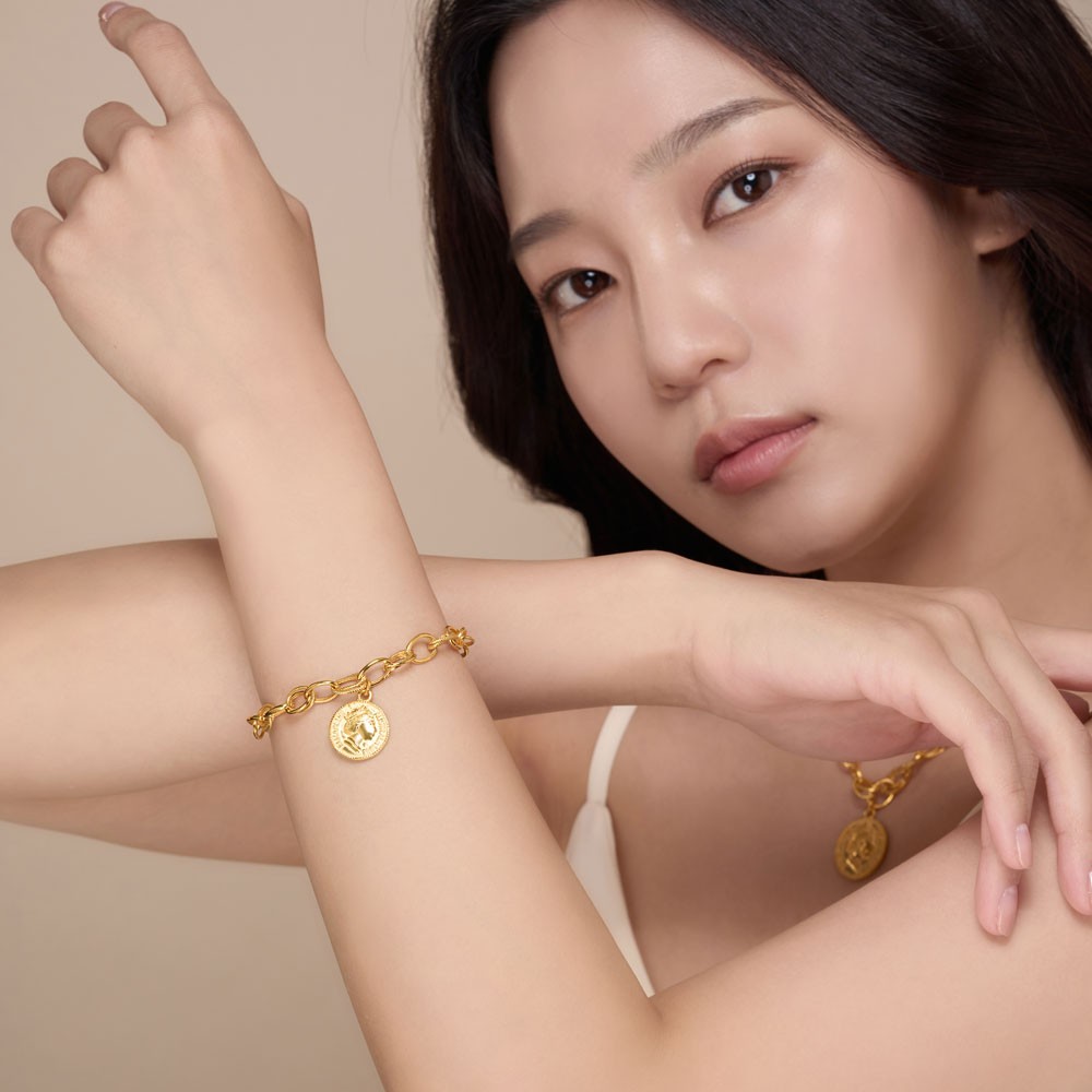 볼드 더블 체인 코인 팔찌 요약정보 및 구매