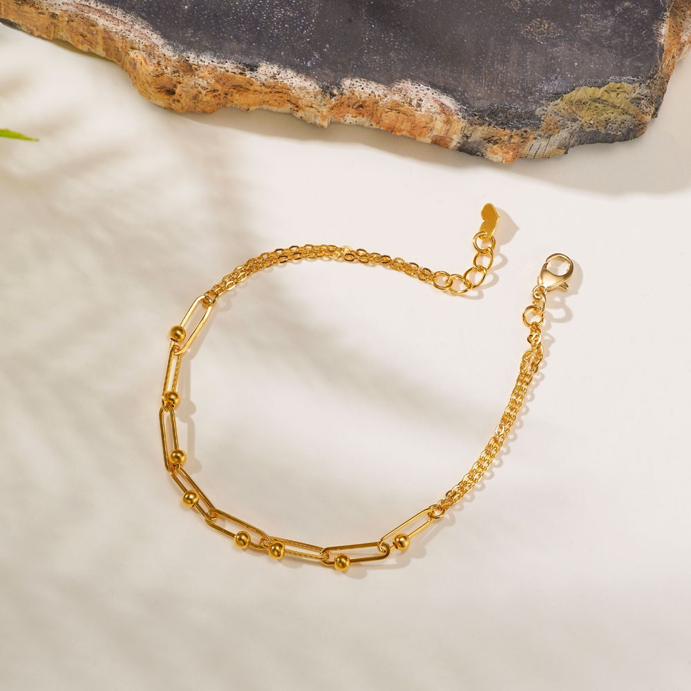 볼 클립 레이어드 팔찌 요약정보 및 구매