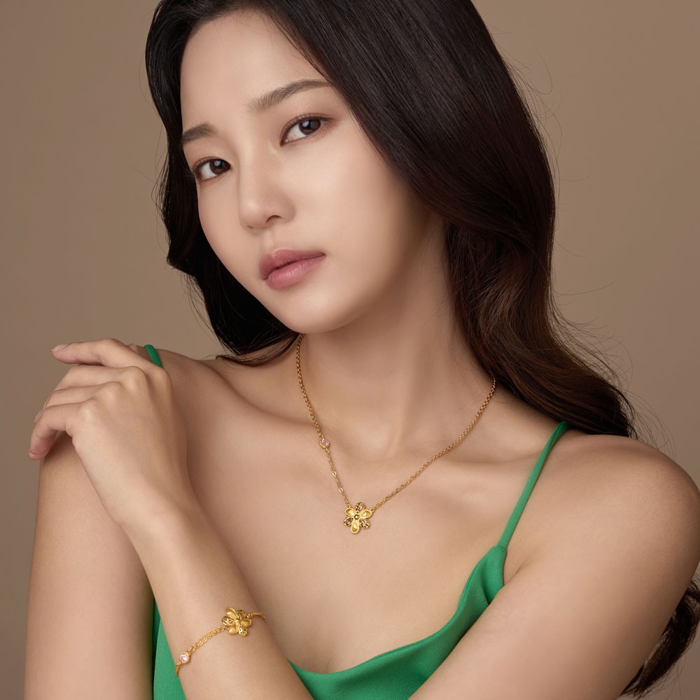 포인트 큐빅 꽃 목걸이 요약정보 및 구매