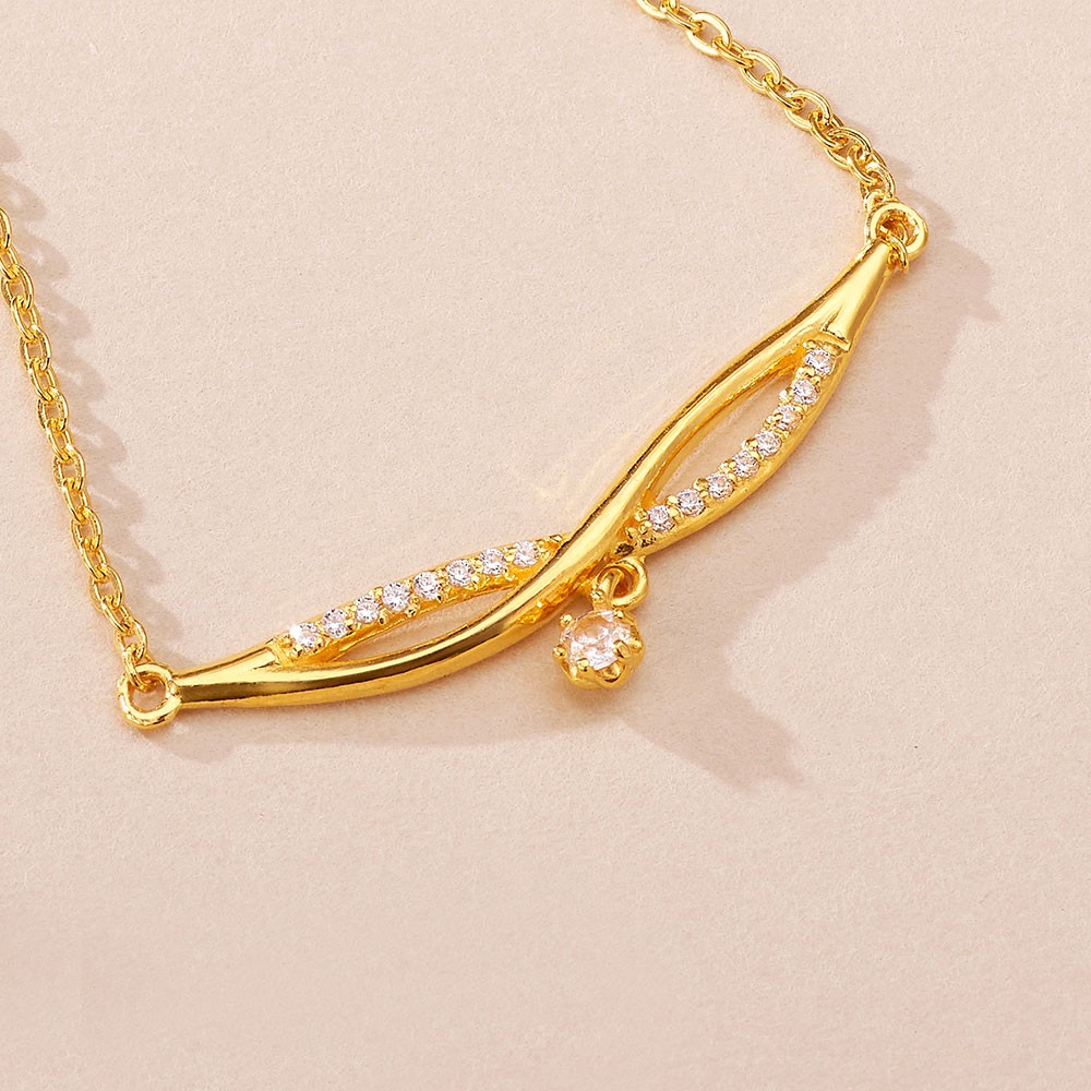 크로스 꼬임 보석 목걸이 요약정보 및 구매