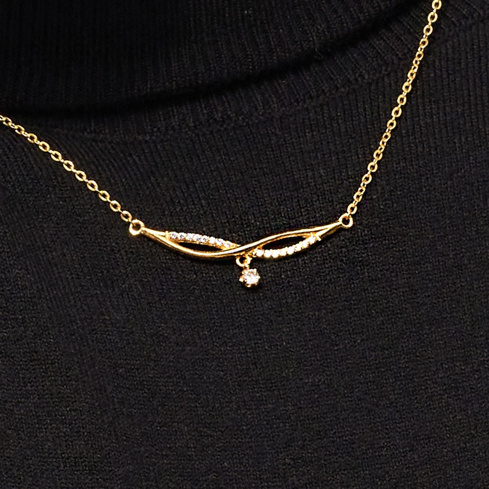 크로스 꼬임 보석 목걸이 요약정보 및 구매