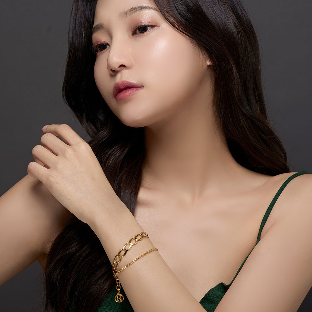 H 코인 두줄 체인 팔찌 요약정보 및 구매