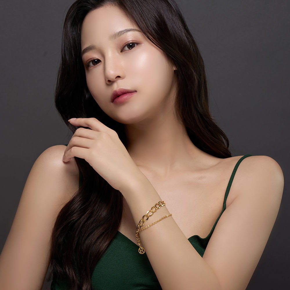 H 코인 두줄 체인 팔찌 요약정보 및 구매