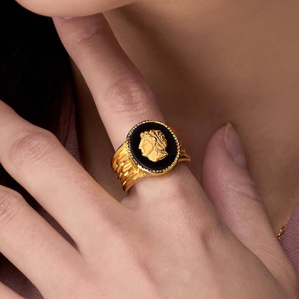 오닉스 조각상 반지 요약정보 및 구매