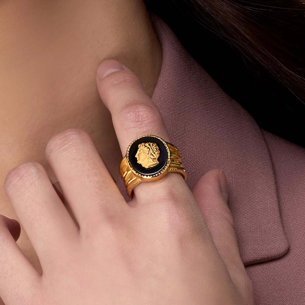 오닉스 조각상 반지 요약정보 및 구매