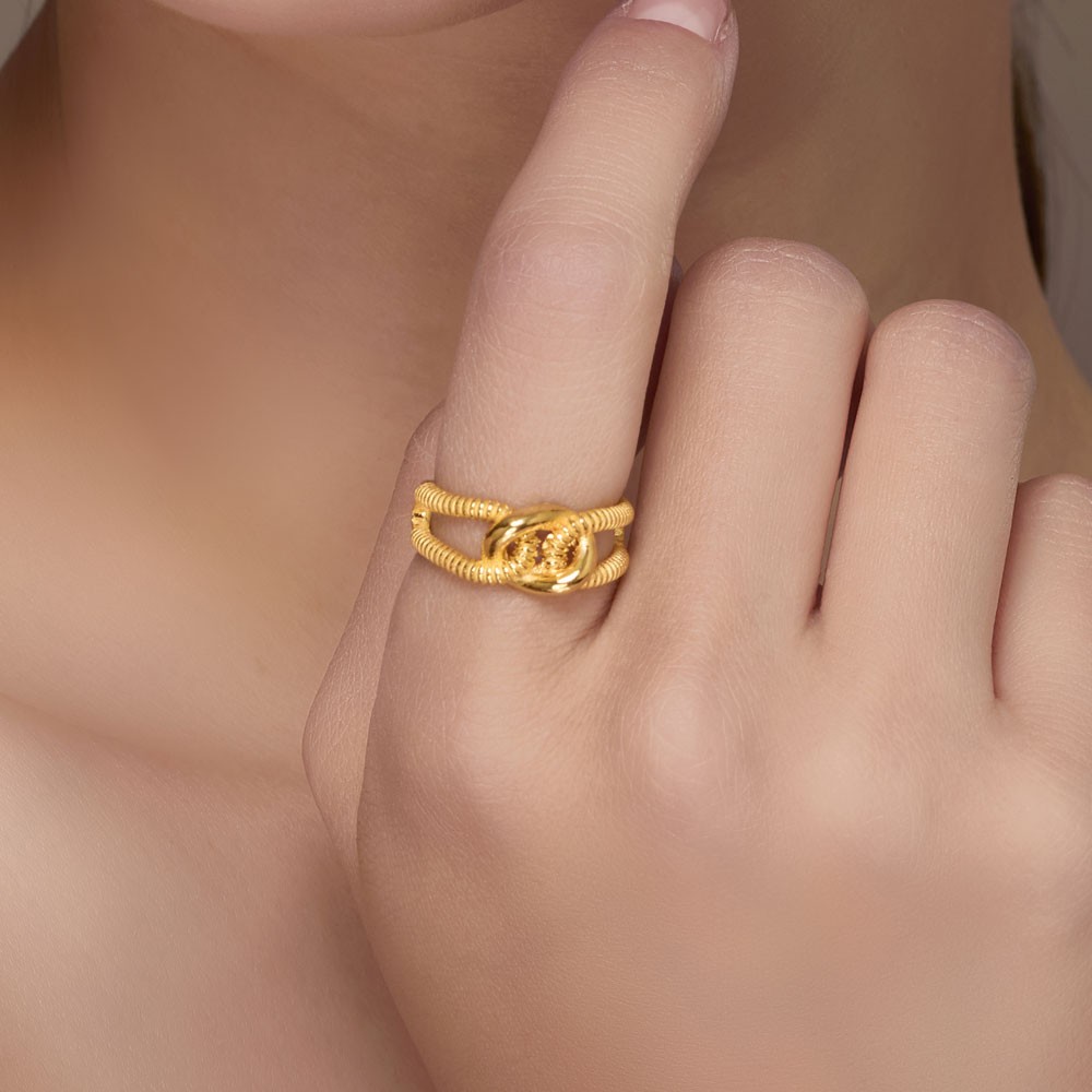 볼드 링 꼬임 콤비 반지 요약정보 및 구매