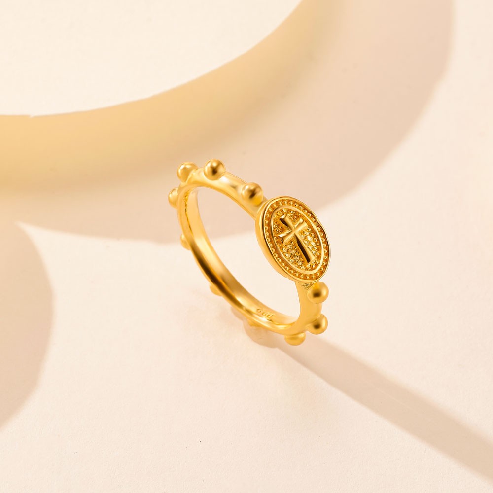 십자가 포인트 볼 라인 반지 요약정보 및 구매