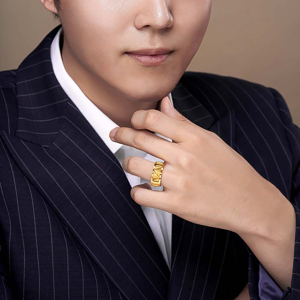 체인 사선 컷 샌딩 남자 반지 요약정보 및 구매