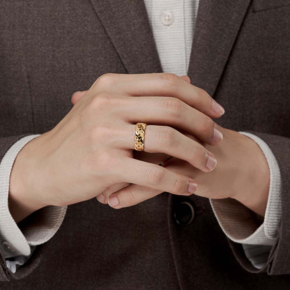 꼬임 샌딩 남자 반지 요약정보 및 구매