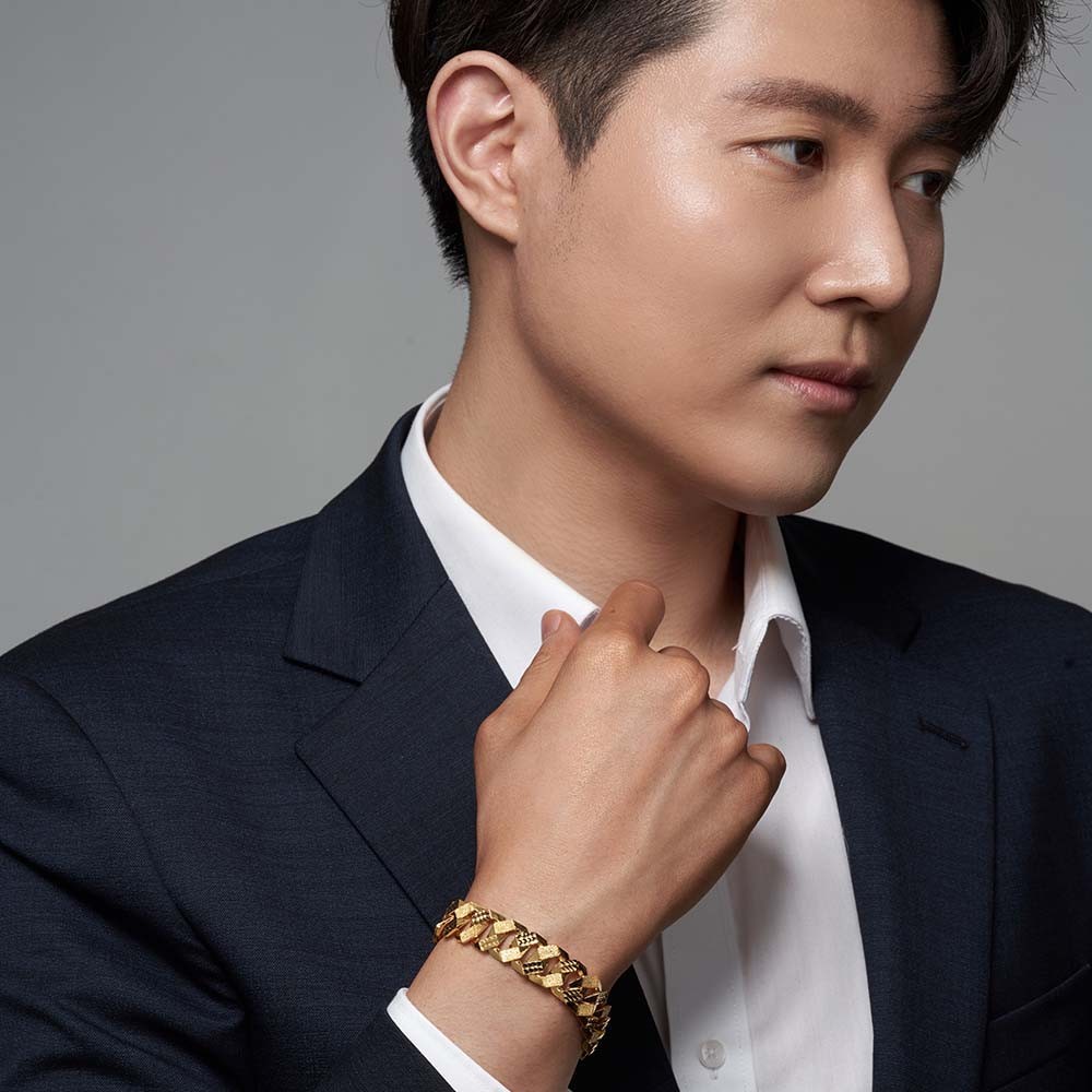 반 할로우 팔각 콤비 체인 팔찌 요약정보 및 구매