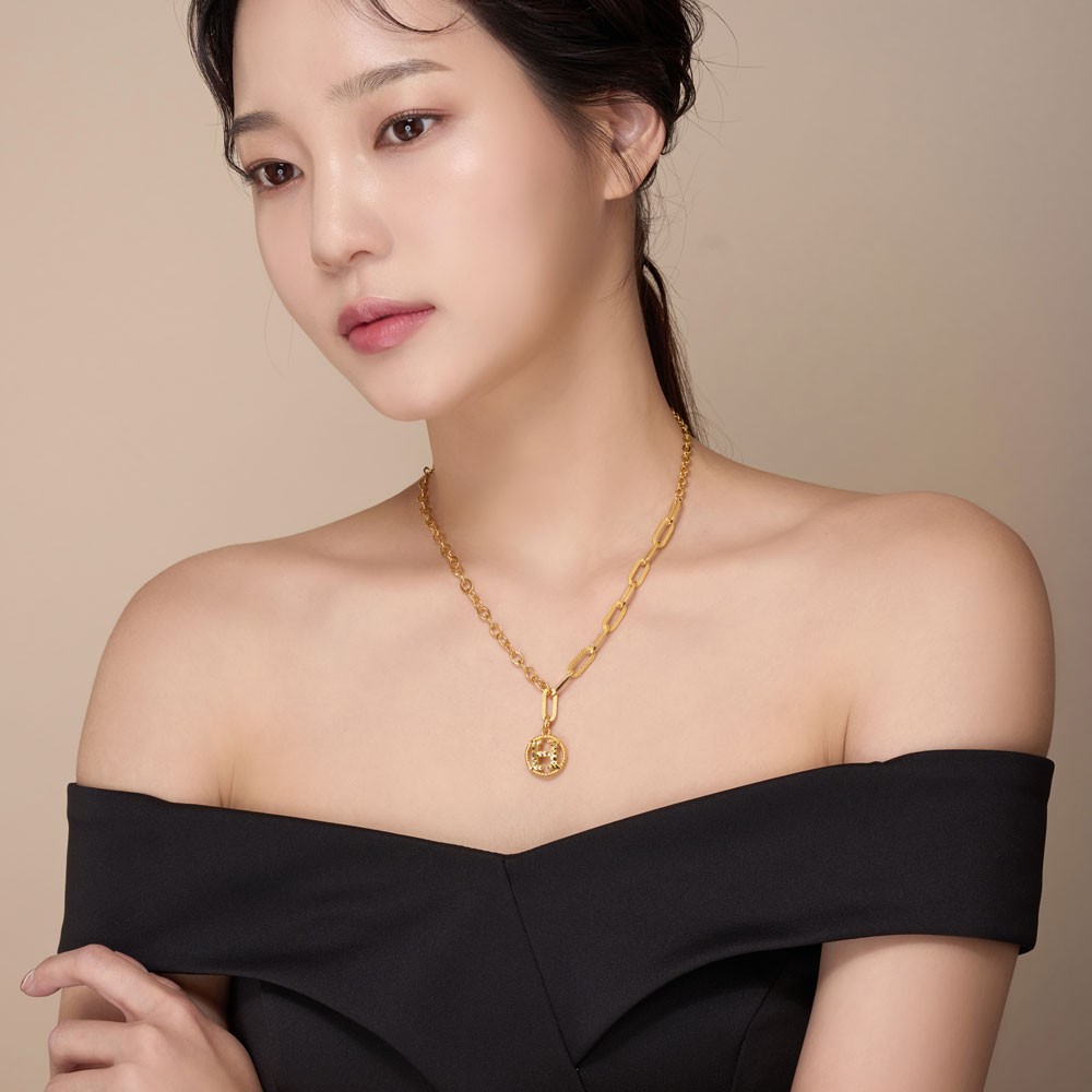 언발 체인 컷팅 H 펜던트 목걸이 요약정보 및 구매