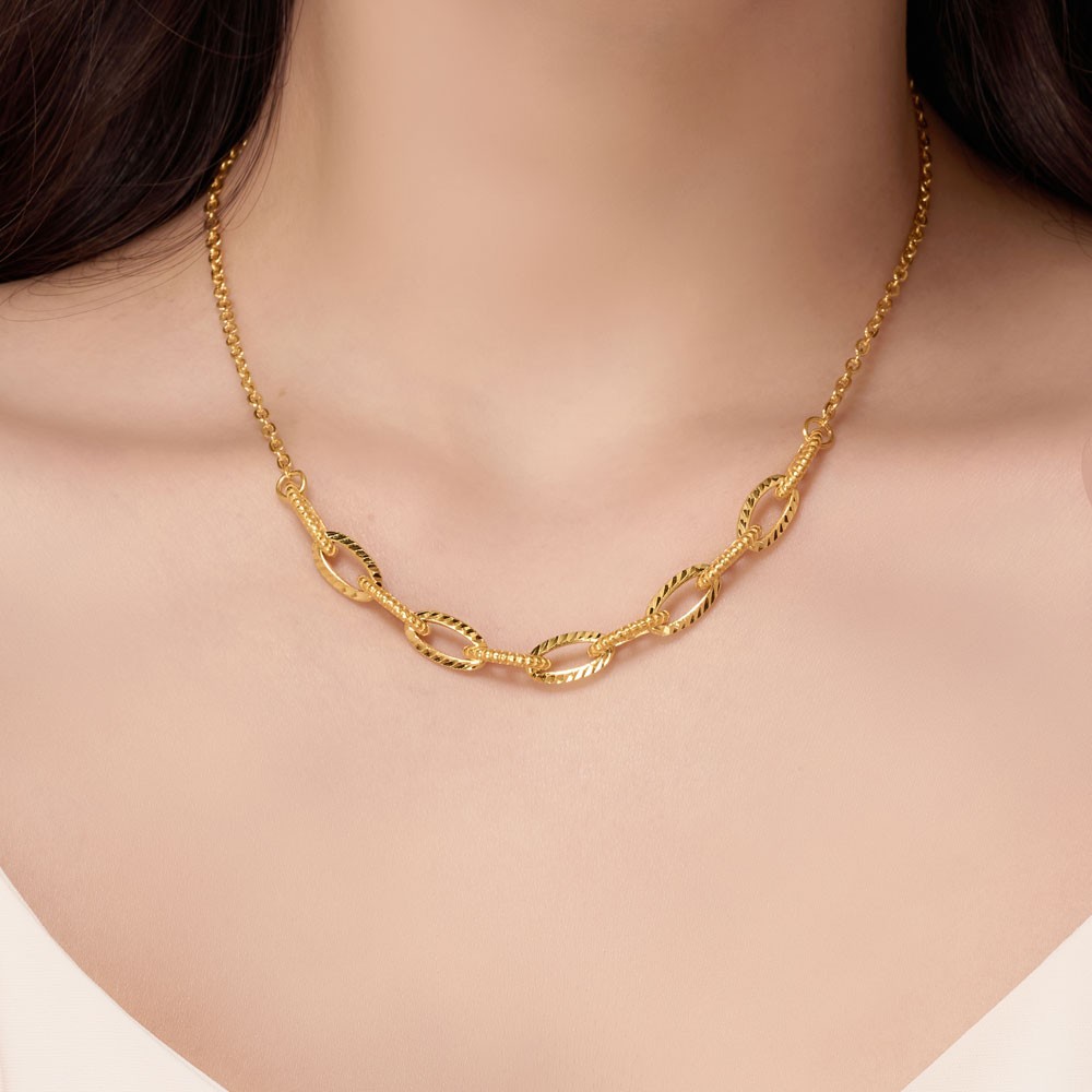 볼드 링크 체인 하프 목걸이 요약정보 및 구매