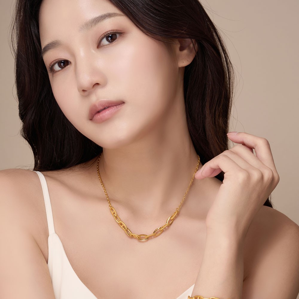 볼드 링크 체인 하프 목걸이 요약정보 및 구매