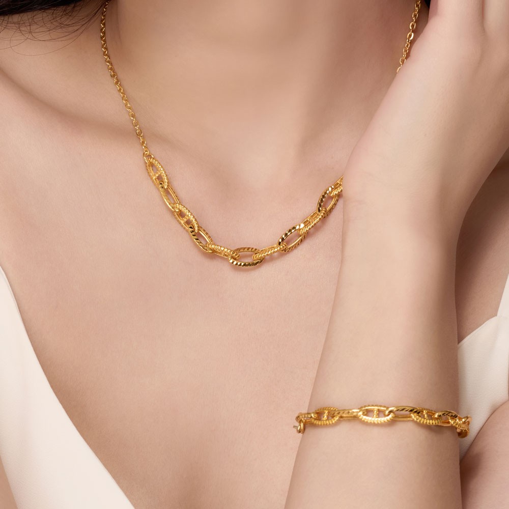 볼드 링크 체인 하프 목걸이 요약정보 및 구매