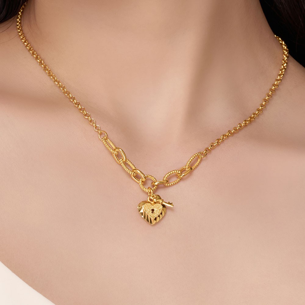 볼륨 하트 자물쇠 목걸이 요약정보 및 구매